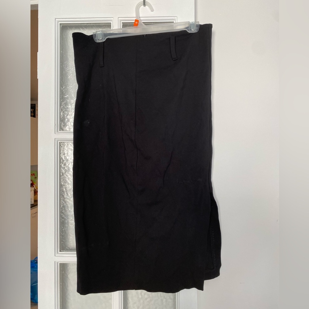 Black midi length women’s skirt